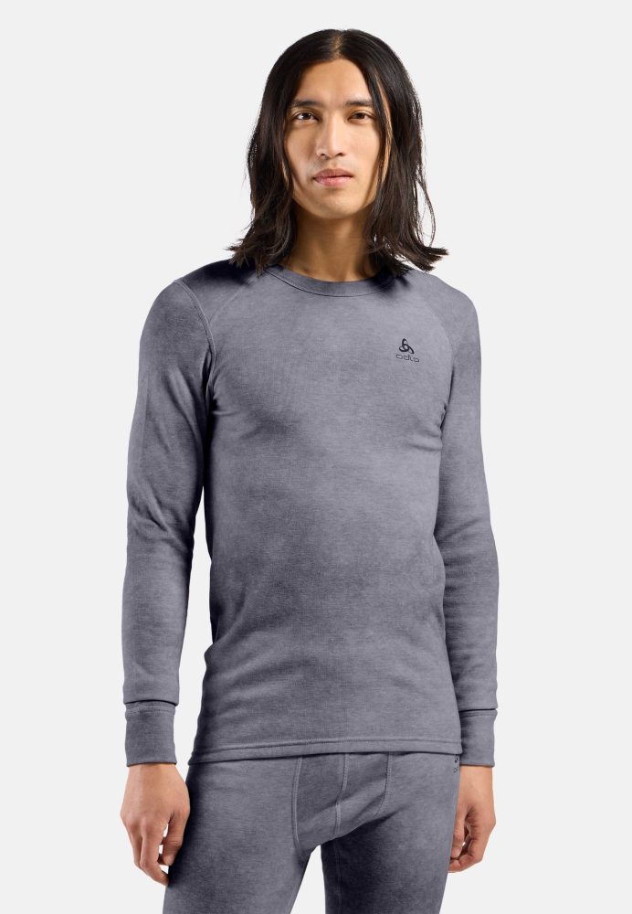 Odlo Active Warm X Pow Base Layer Shirt für Herren - Wandern, Ski & Snow - lila, M