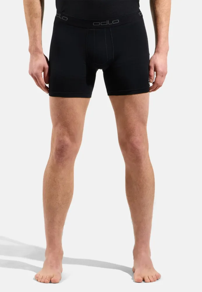 Odlo Active F-Dry Graphic 2-Pack Boxershorts für Herren - Wandern, Casual Comfort - schwarz, S