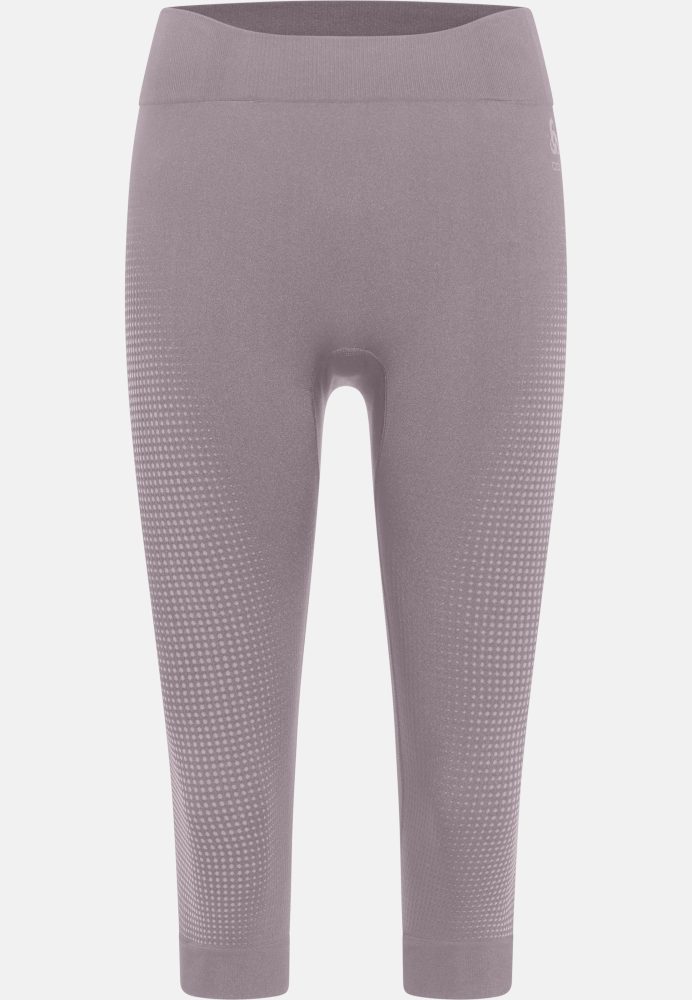 Odlo Performance Warm Base Layer 3/4 Tights für Damen - Skilanglauf, Ski & Snow - lila, XS