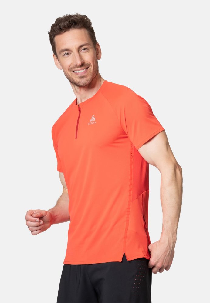 Odlo X-Alp Trail Lauf-T-Shirt für Herren - Trail Running, Wandern - orange, XL