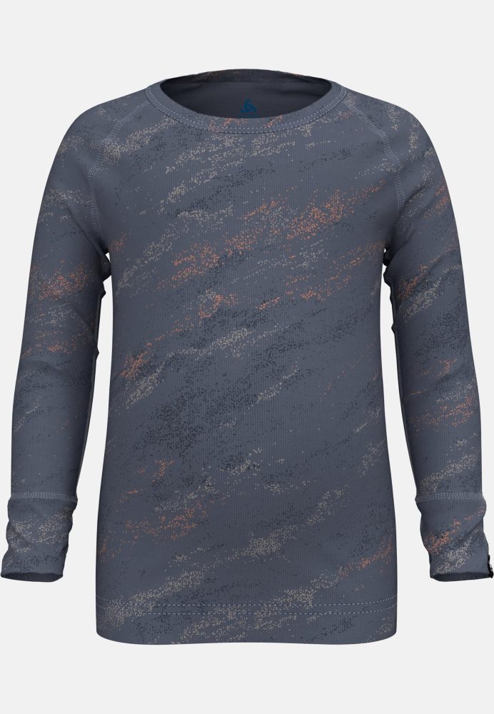 Odlo Active Warm Base Layer mit ?Save our winter!?-Grafik für Kinder - Wandern, Ski & Snow - grau, 80