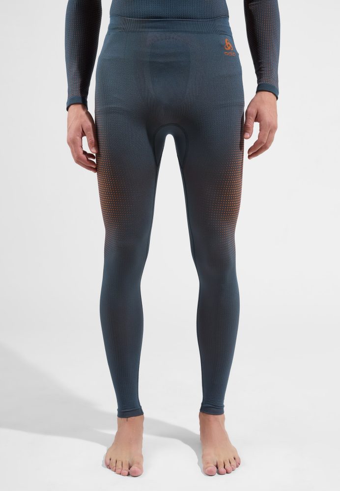 Odlo Performance Warm Base Layer Tights für Herren - Skilanglauf, Ski & Snow - blau, S