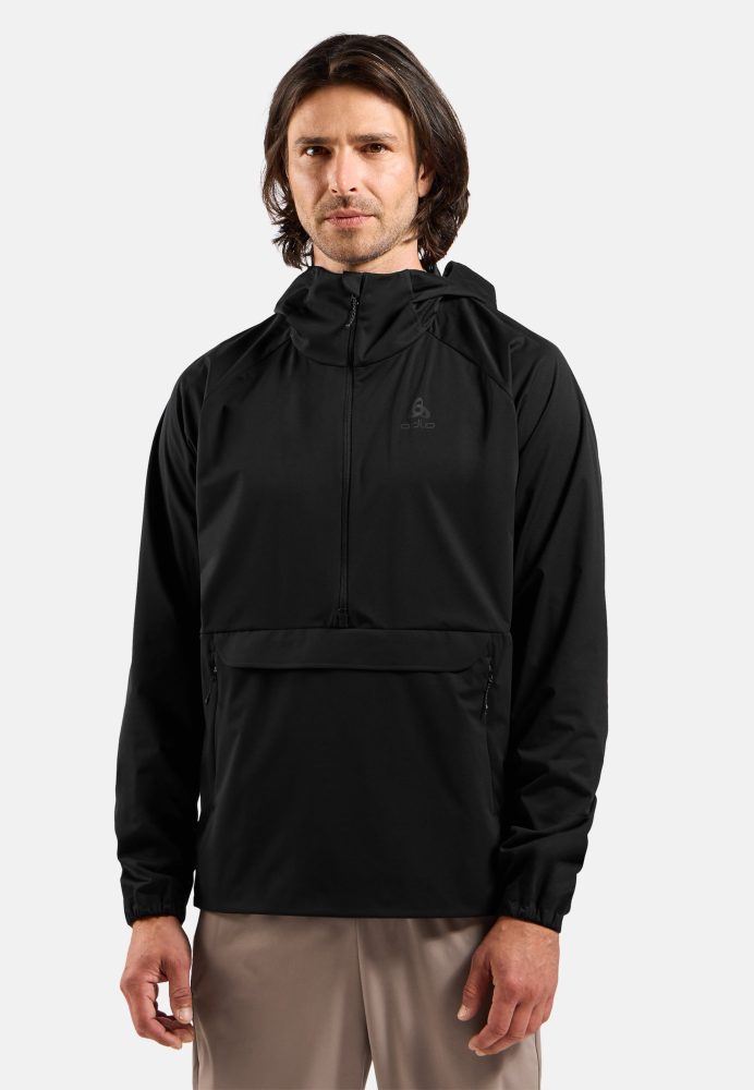 Odlo Zeroweight Pro Windproof Anorak Langlaufjacke für Herren - Skilanglauf - schwarz, XXL