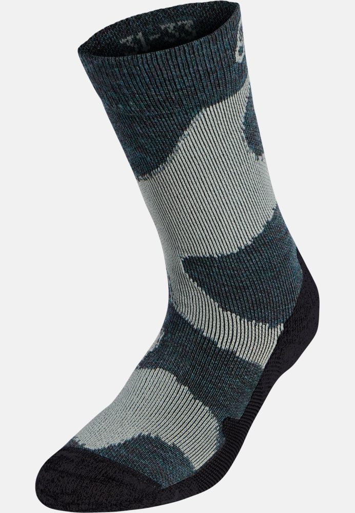 Odlo Merino Warm Crew-Socken für Kinder - Wandern - grün, 31-33