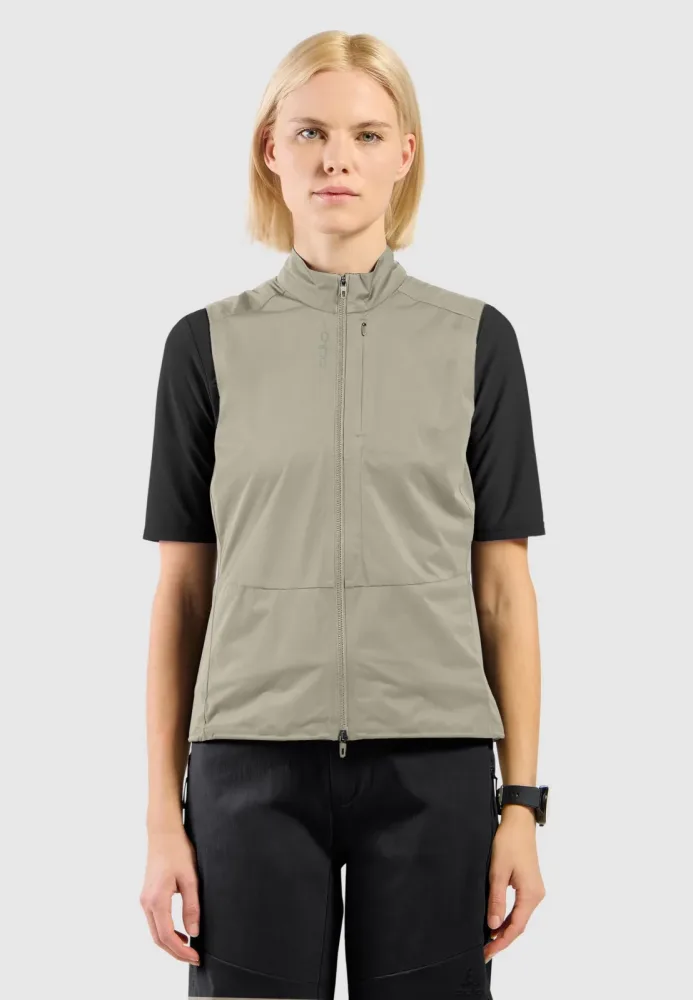 Odlo Explorer Windproof Radweste für Damen - Gravel, Radsport - grün, XS