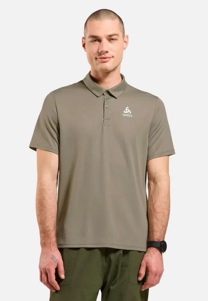 Odlo Cardada Poloshirt für Herren - Wandern, Casual Comfort - grün, S