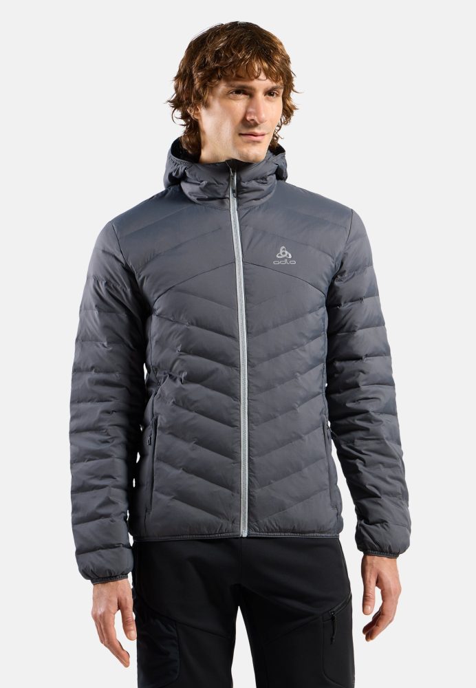 Odlo Gefütterte Hoody Cocoon N-Thermic Warm Jacke für Herren - Casual Comfort - grau, S