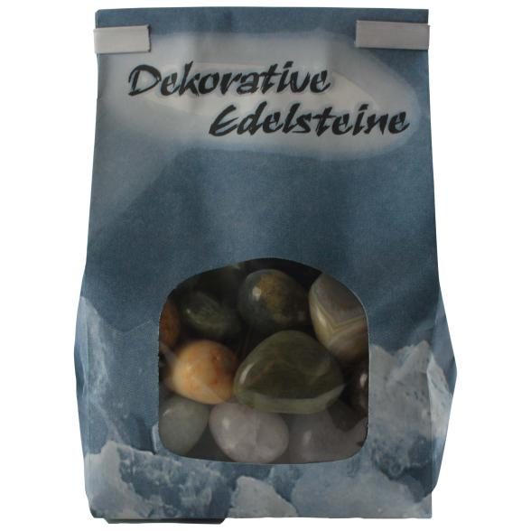 Trommelsteine 1kg im Blockbodenbeutel