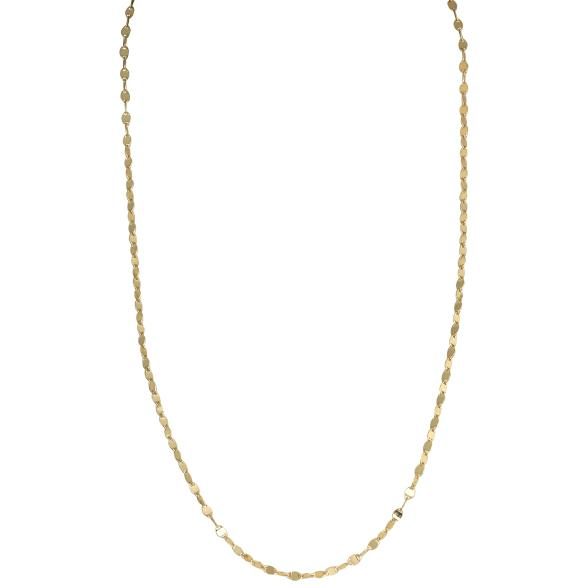 Spiegel-Kette 925 Sterling Silber vergoldet