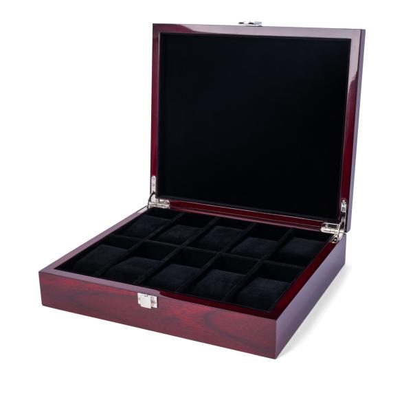 10er Uhrenbox Klavierlack