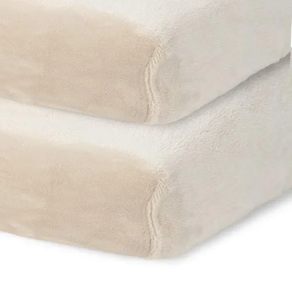 Samtoptik Spannbettlaken 100x200 beige