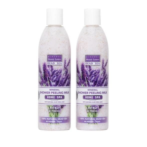 MBS Body Peeling Cleansing Gel Lavendel 2x300 ml