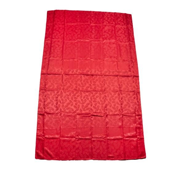 Tischdecke Damast Ilex Zweig 130x220cm rot