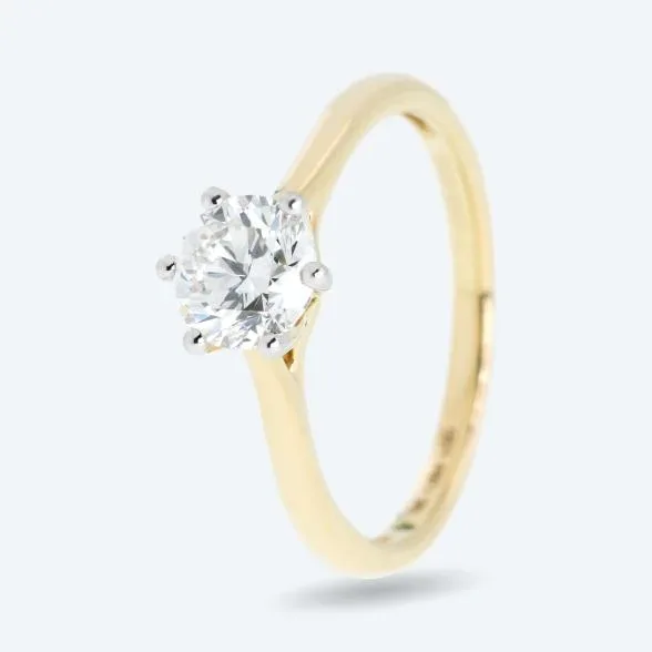LG Solitärring 585 Gelbgold Brillant