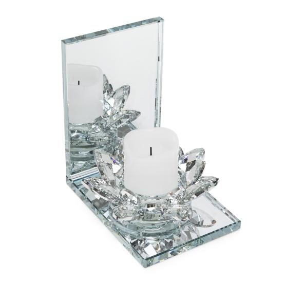 CrystalDreams Kerzenhalterset 2tlg. silber