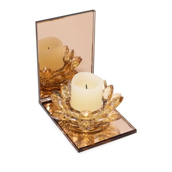 CrystalDreams Kerzenhalterset 2tlg. champagner