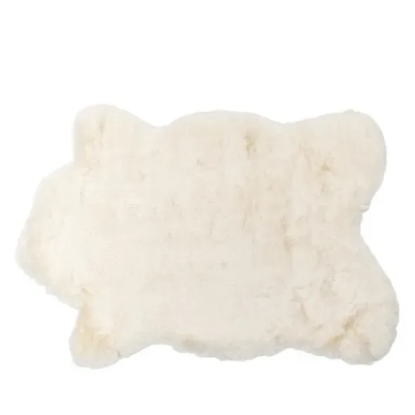 Fellteppich creme