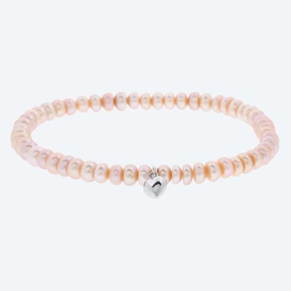Armband 925 rhod. Süßwasserzuchtperlen