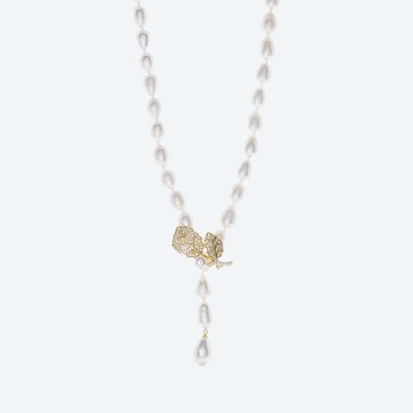 Collier Süßwasserzuchtperle weiß