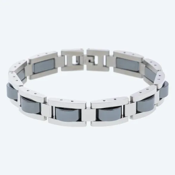 Armband Edelstahl black