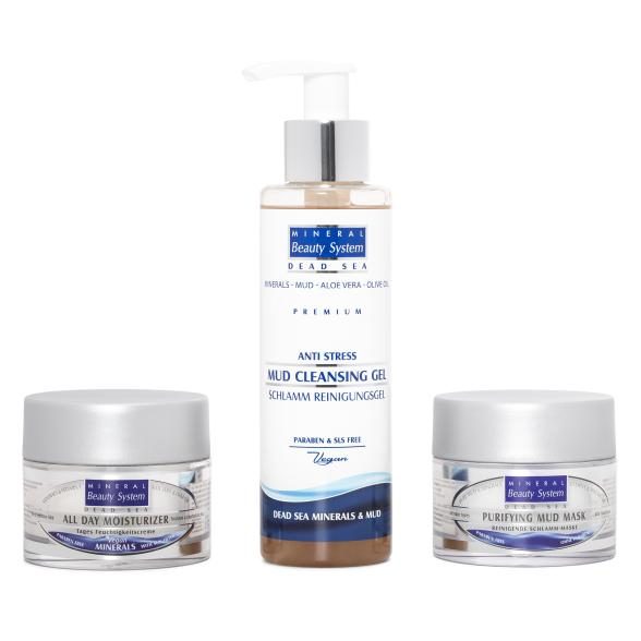 MBS Set Feuchtigkeitscreme, Reinigungsgel, Maske
