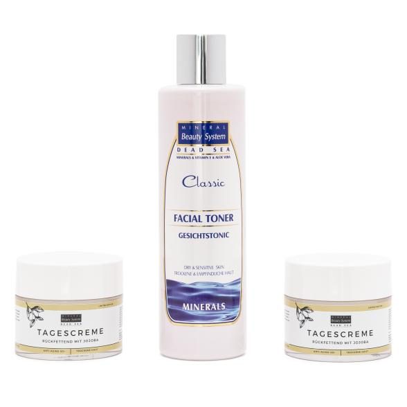 MBS 3er-Set Jojoba Tagescreme 2x50ml+Toner 1x250ml