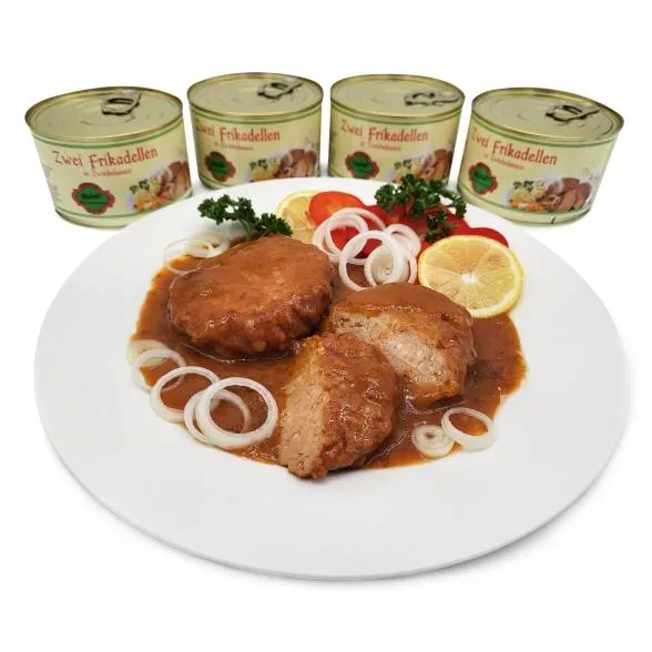 Zwiebelfrikadelle in Rahmsoße 4er