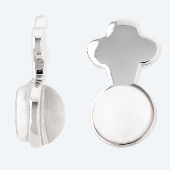 Ohrlifter Paar 925 Sterling Silber rhodiniert