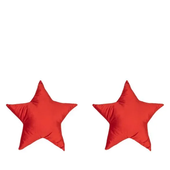 Kissenset Stern 2tlg. 45cm rot