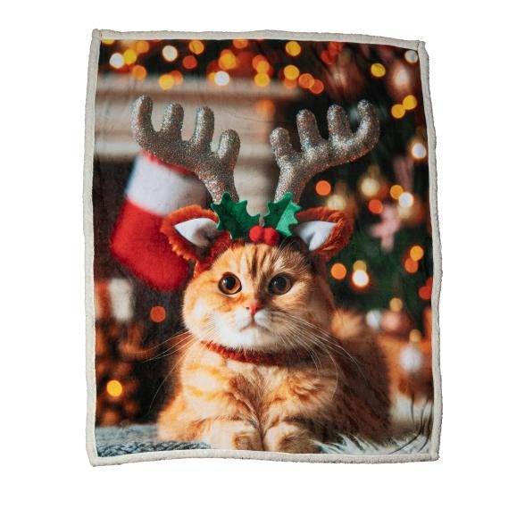 Sherpadecke Katzenrentier 130x160cm