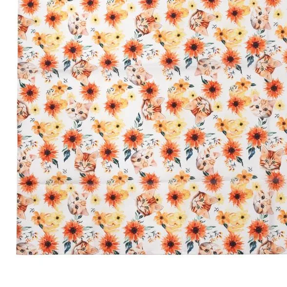 Tischdecke Katze 130x170cm orange