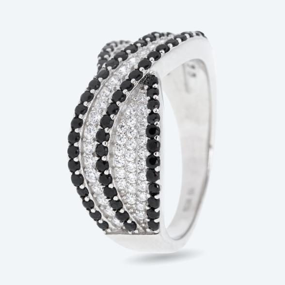 Ring 925 Silber rhodiniert Spinell