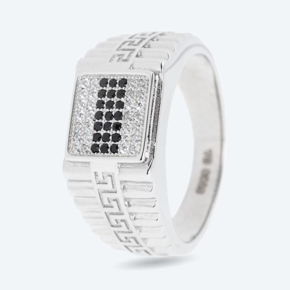 Ring 925 rhodiniert Zirkonia