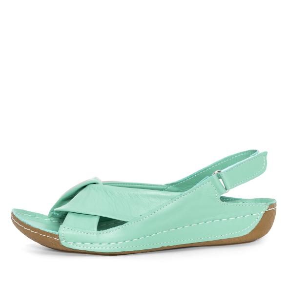 Andrea Conti Damen Ledersandalen smaragd