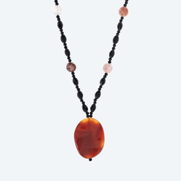 Collier Karneol, Achat Magnetverschluß