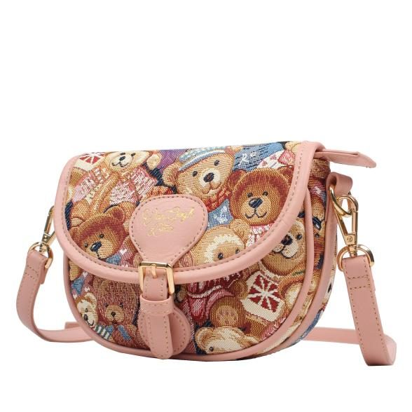 Henney Bear Umhängetasche rosa/gemustert