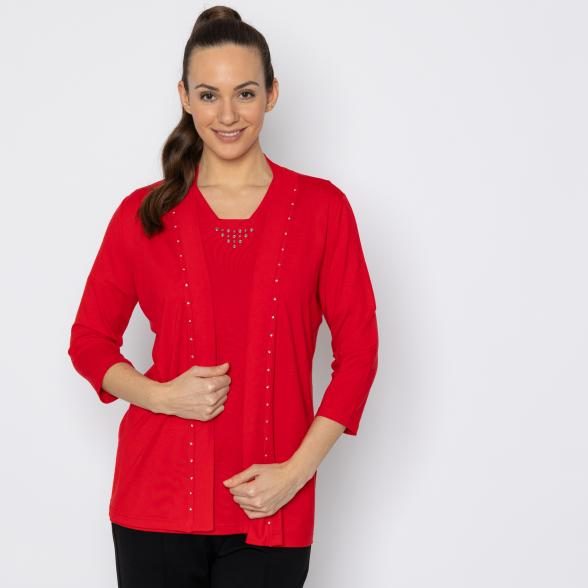 RÖSSLER SELECTION Damen-Jerseyjacke rot