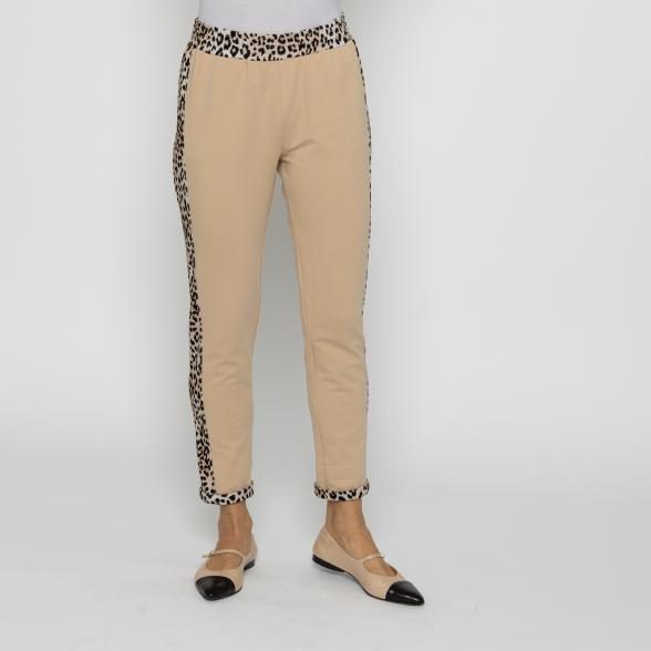 VANESSA STYLE Damen-Hose beige/leo