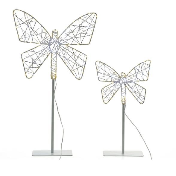 2 LED-Schmetterlinge