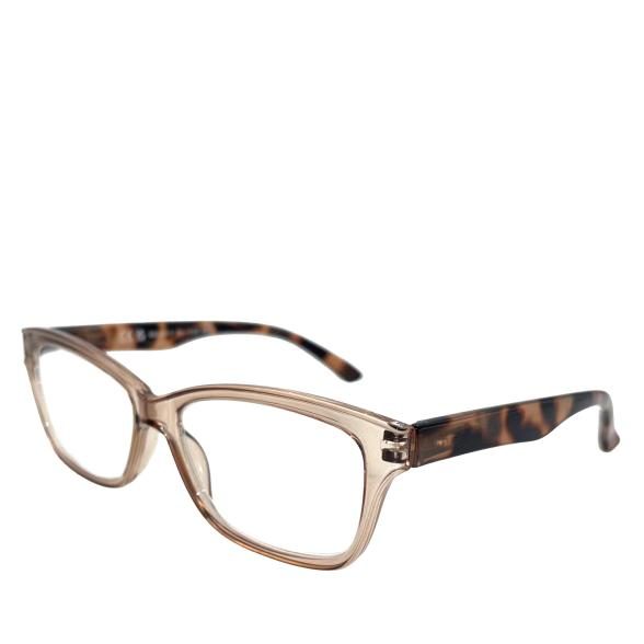 Lesebrille 1,0 bis 3,5 beige/leo