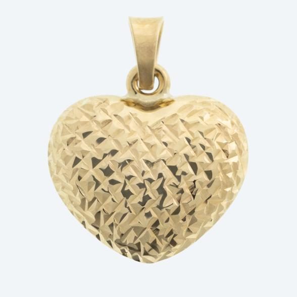 Herzanhänger 375 Gelbgold
