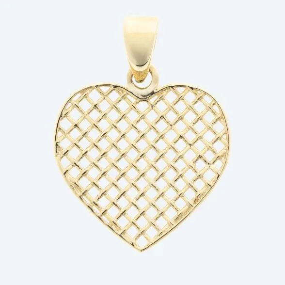 Herzanhänger 375 Gelbgold