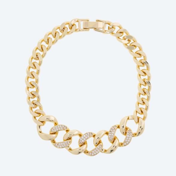 Armband Messing vergoldet Zirkonia