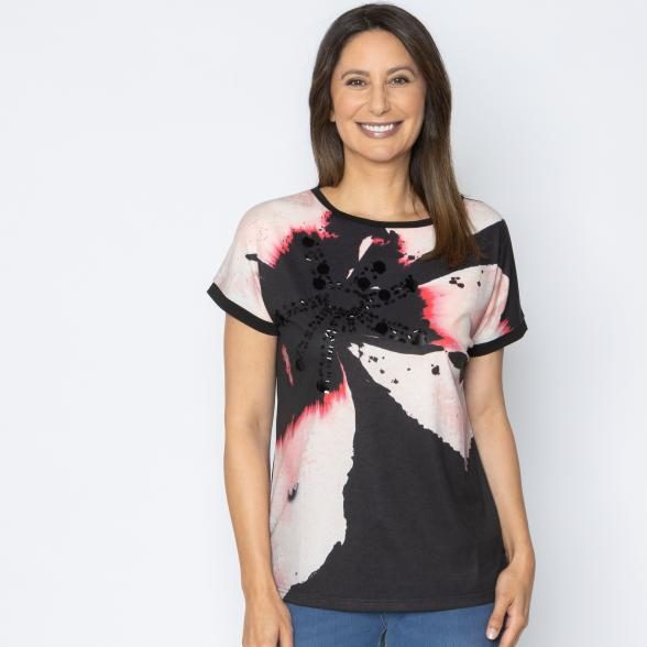 TRENDS by J. Leibfried Shirt schwarz/multicolor