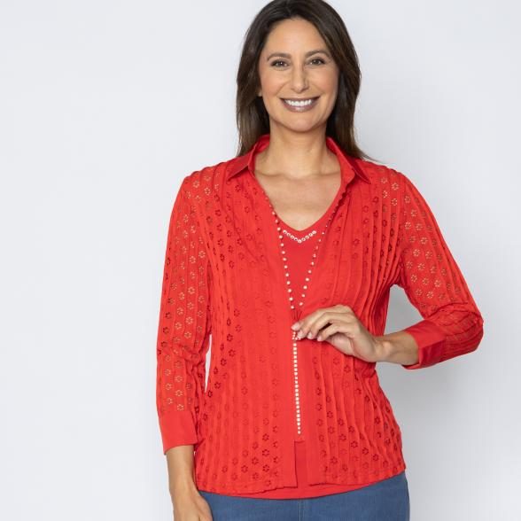TRENDS by J. L. Blusenjacke mit Top rot