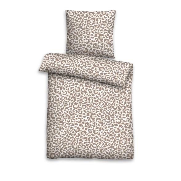 Seersucker Bettwäsche Leopard