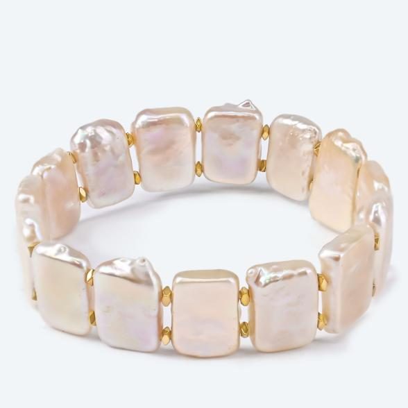 Armband Keshi Perlen