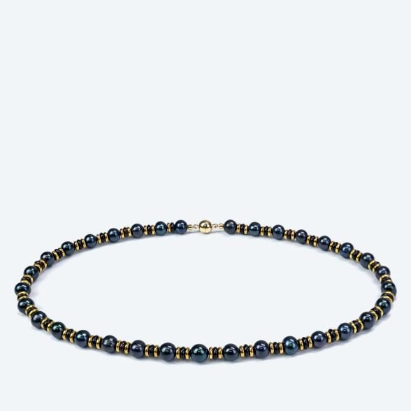 Collier Süßwasserzuchtperlen Magnetverschluß