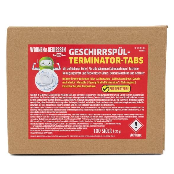 W&G 100 Stück Premium Geschirr Terminator Tabs