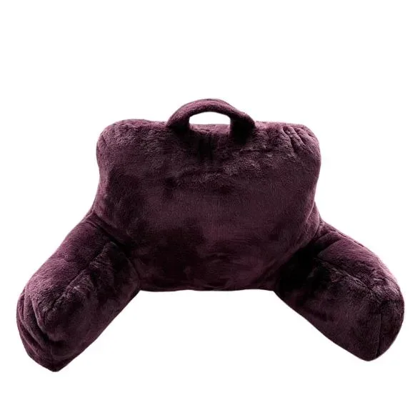 Fell-Rückenkissen aubergine